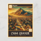 カーサグランデ、アリゾナ |ヴィンテージはがき ポストカード (正面)