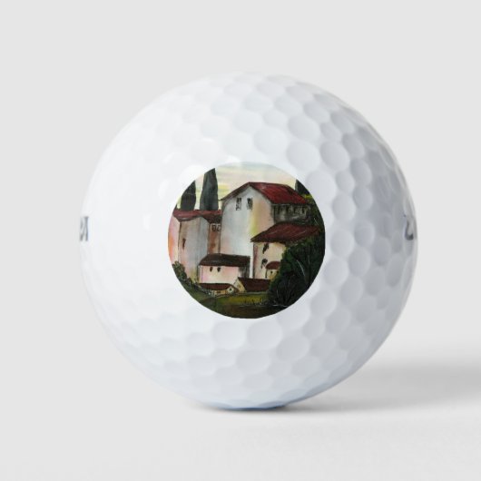カーサデプエブロディブジョトスカーニイタリアカントリーサイド ゴルフボール (正面)