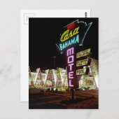 カーサバハマモーテルinワイルドウッド,ニュージャージー, 1960's ポストカード (正面/裏面)