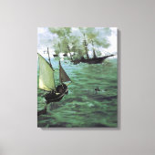 カーサージュとアラバマの戦い キャンバスプリント (正面)