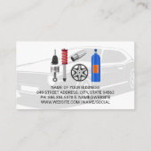 カーサービスとアフターマーケットパーツ | 整備士 名刺 (裏面)