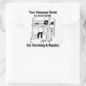 カーサービスと修理の漫画 スクエアシール (バッグ)