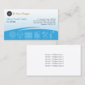 カーサービスアイコンシアンの名刺 名刺 (正面/裏面)