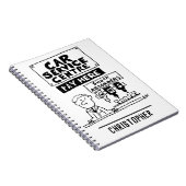 カーサービスセンターの整備士とショックアブソーバ ノートブック (右側)