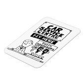 カーサービスセンターの整備士とショックアブソーバ マグネット (左側)