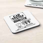 カーサービスセンター整備士とショックアブソーバ コースター (左側)