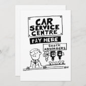 カーサービスセンター整備士とショックアブソーバ シーズンカード (正面/裏面)