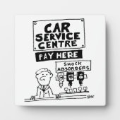 カーサービスセンター整備士とショックアブソーバ フォトプラーク (正面)