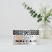 カーサービスレンチDiamondメッキスチール 名刺 (スタンド正面)