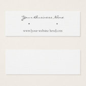 カーシニースタッドイヤリング名刺 (正面&裏面)