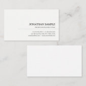 カーシブイエレガントタリックフォントモダンテンプレート 名刺 (正面/裏面)