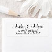 カーシブエレガンス結婚ズ差出人住所ラベル ラベル (インサイチュ)