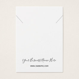 カーシブスクリプトネックレスペンダントディスプレイカード