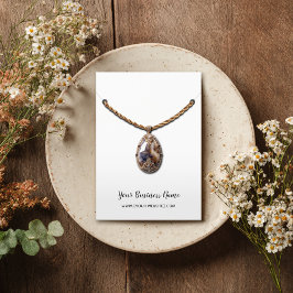 カーシブスクリプトネックレスペンダントディスプレイカード