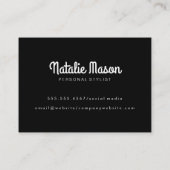 カーシブハローミニマリストフォント 名刺 (裏面)