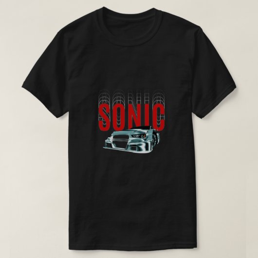カーシャツソニック Tシャツ (デザイン正面)