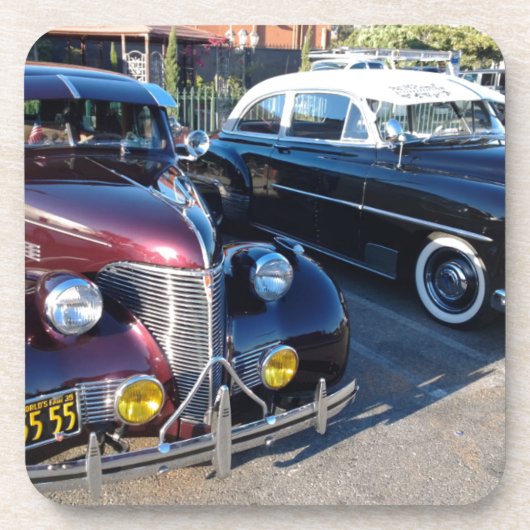 カーショクラシックーで楽しめる美しい自動車 コースター (正面)