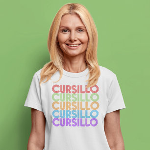 カーシロカラフルスタックレインボーデコロレス Tシャツ