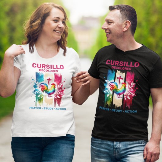 カーシロデコロレスロースター&クロスブラシストローク Tシャツ