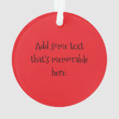 カーシング絵文字怒赤顔 オーナメント (裏面)