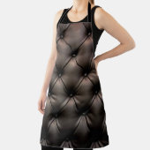 カーシートからの濃い革製のクッションの背景 エプロン (インサイチュ)