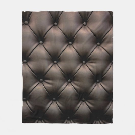カーシートからの濃い革製のクッションの背景 フリースブランケット (正面)