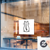 カーシール – Catデザイン ウィンドウサイン (カフェ窓)