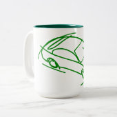 カースケッモダンチコーヒーマグ ツートーンマグカップ (正面左)