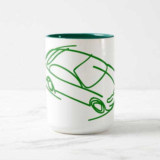 カースケッモダンチコーヒーマグ ツートーンマグカップ (中央)