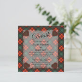 カースコティッシュクランタータンチェック-プレイド 招待状 (スタンド正面)