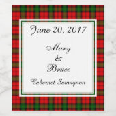 カースコティッ結婚トのワインラベル ワインラベル (シングルラベル)