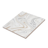 カースタイリッシュブモダンググレーベージュ白大理石3-8 タイル (側面)