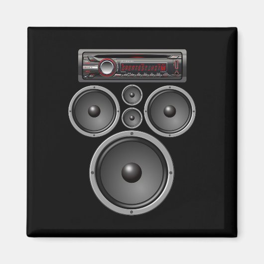 カーステレオスピーカシステム音声ハロウィーン衣装 マグネット (正面)