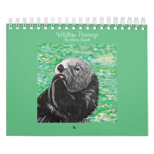 カーステン・スニースによる野生動物の絵画 カレンダー