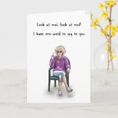 カースデイおもしろいナイト誕生日カード カード (黄色い花)