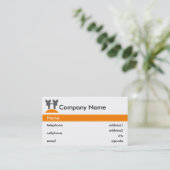 カーストの名刺のデザイン 名刺 (スタンド正面)