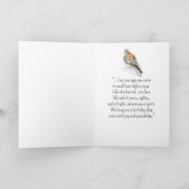 カーストレル人格誕生日おもしろい鳥 カード (内部)