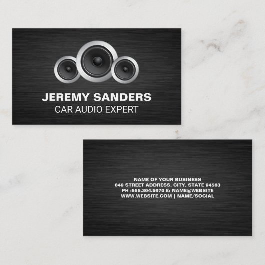 カースピーカー 名刺 (正面/裏面)