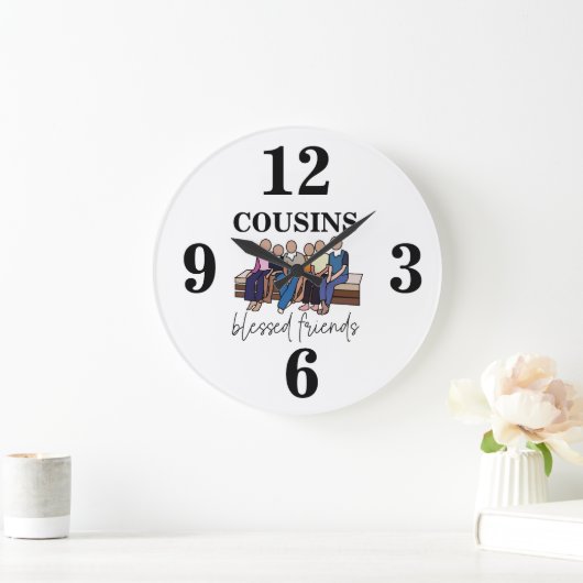 カース賛美フレンズファミリー懇親会 ラージ壁時計 (ホーム)