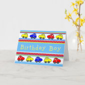 カーズアンドスターズ誕生日ボーイ誕生日カード カード (黄色い花)