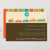 カーズカラフルバースデーパーティー 招待状 (正面/裏面)