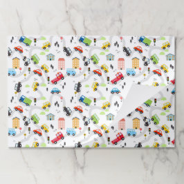 カーズトラックロードマップ誕生日紙ランチョンマット ペーパーパッド