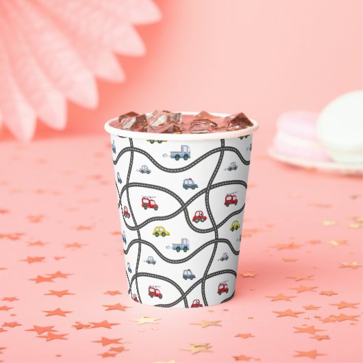 カーズパターン紙カップ 紙コップ (インサイチュ)