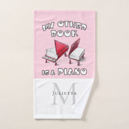 🎶カーズモノグラム音楽のピアノ芸術的本 ハンドタオル