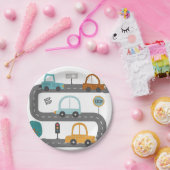 カーズロード誕生日招待状 ペーパープレート (パーティー)