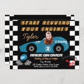 カーズ2ndバースデーボーイズへの招待 招待状 (正面/裏面)