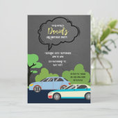 カーズ テーマの誕生日パーティー 招待状 (スタンド正面)