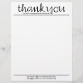 カーセブブラックレターヘッド、ありがとうございます レターヘッド (正面)