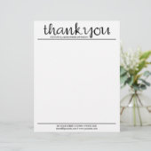 カーセブブラックレターヘッド、ありがとうございます レターヘッド (スタンド正面)