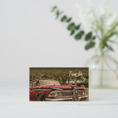 カーセールス-お客様の名刺に接続 名刺 (スタンド正面)